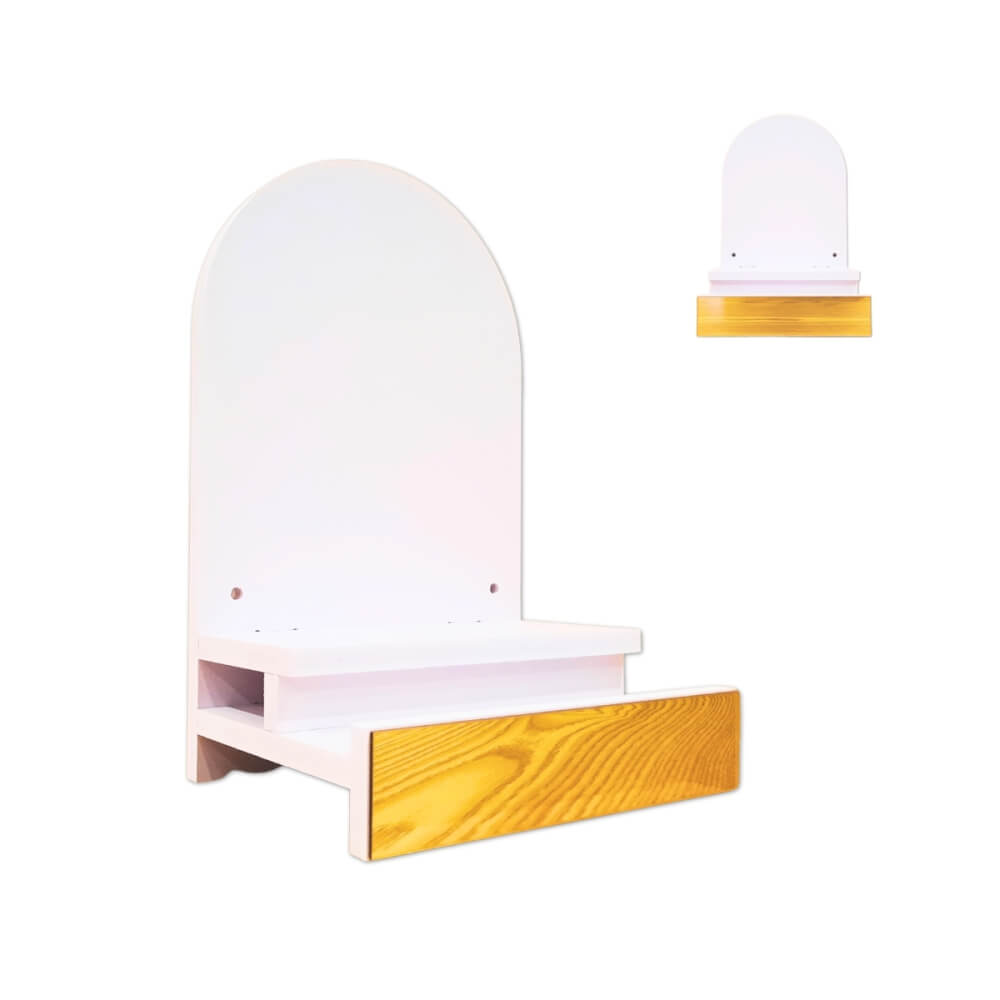 หิ้งพระมินิมอลตั้งโต๊ะและติดผนังได้ KAF รุ่น Q3 ขนาดกะทัดรัด