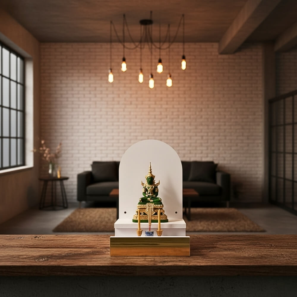 หิ้งพระมินิมอลตั้งโต๊ะและติดผนังได้ KAF รุ่น Q3 ขนาดกะทัดรัด