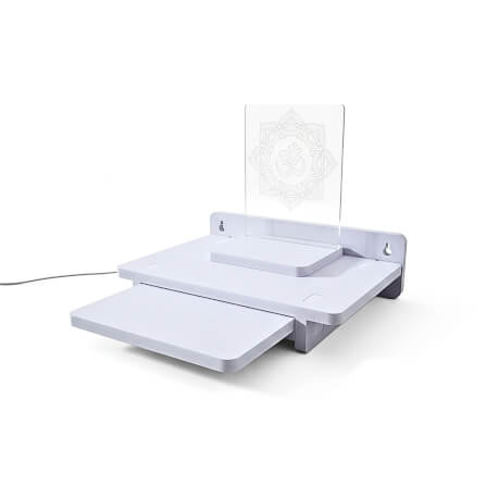 หิ้งพระมีไฟสไตล์โมเดิร์น KAF รุ่น SIMPLE PLUS LIGHT01 ลายโอม_0