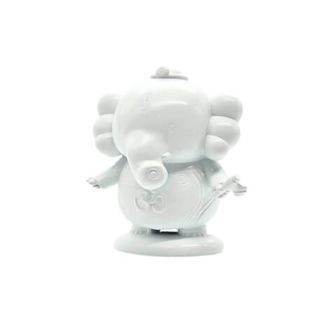 อาร์ตทอยพระพิฆเนศ KAF รุ่น ABUNDANT สูง 5 ซม. สีขาว_0