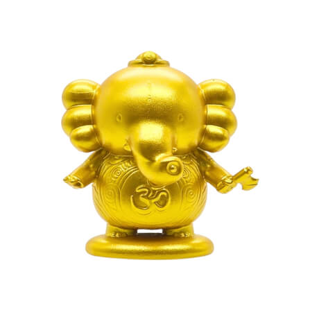 อาร์ตทอยพระพิฆเนศ KAF รุ่น ABUNDANT สูง 5 ซม. สีทอง_0