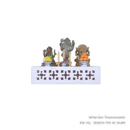 ชั้นวางพระตั้งโต๊ะและติดผนังโมเดิร์น KAF รุ่น SHBOX01 ทรงกล่องฉลุ ขนาด M_0