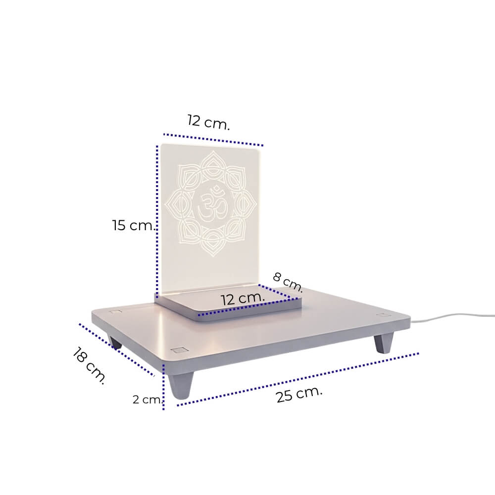 หิ้งพระมีไฟ KAF รุ่น TM-LIGHT01 ลายโอม