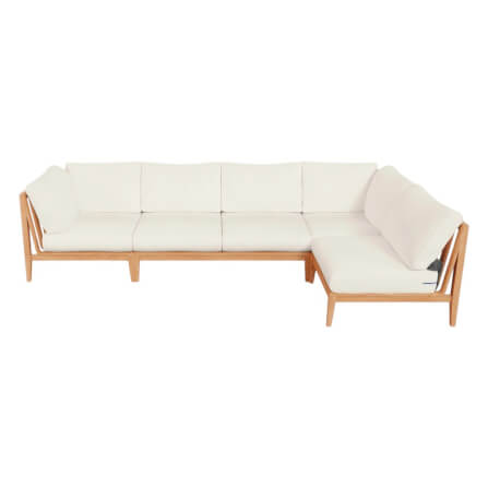 โซฟาสนาม 6 ที่นั่ง ตัว L BUNISE รุ่น OT02 ขนาด 322×163×74 ซม. สีครีม_0
