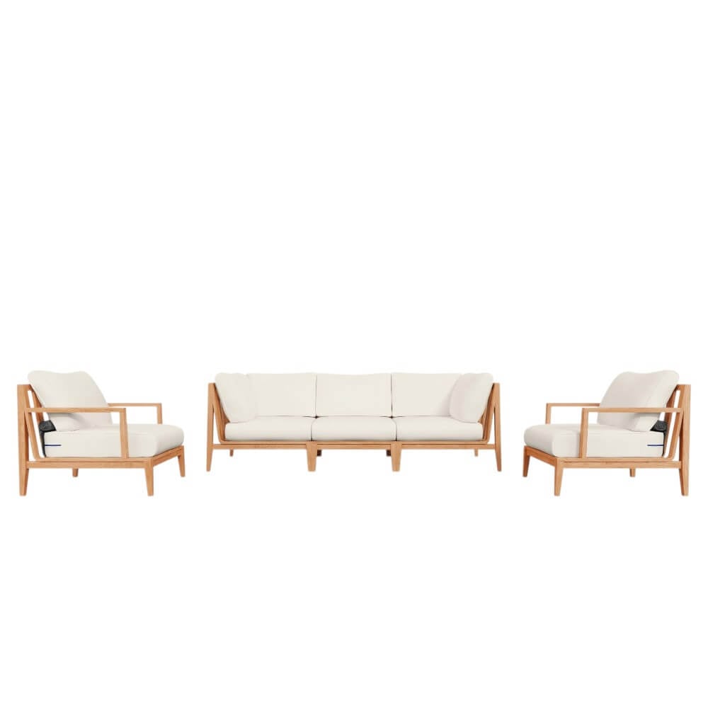 ชุดโซฟาสนาม 5 ที่นั่ง BUNISE รุ่น OT03 ขนาด 312×163×74 ซม. สีครีม_8