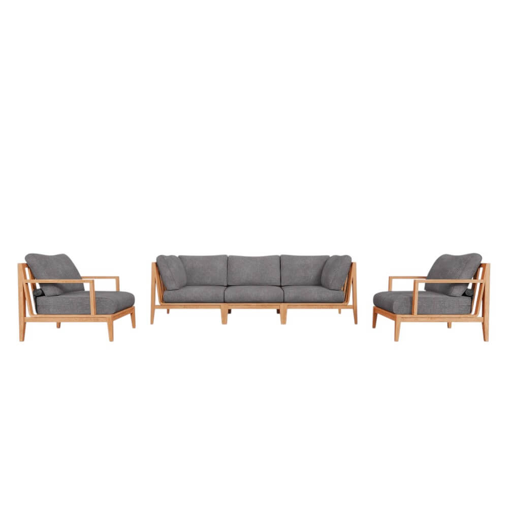 ชุดโซฟาสนาม 5 ที่นั่ง BUNISE รุ่น OT03 ขนาด 312×163×74 ซม. สีเทากรวด_5