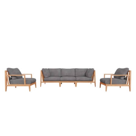 ชุดโซฟาสนาม 5 ที่นั่ง BUNISE รุ่น OT03 ขนาด 312×163×74 ซม. สีเทากรวด_0