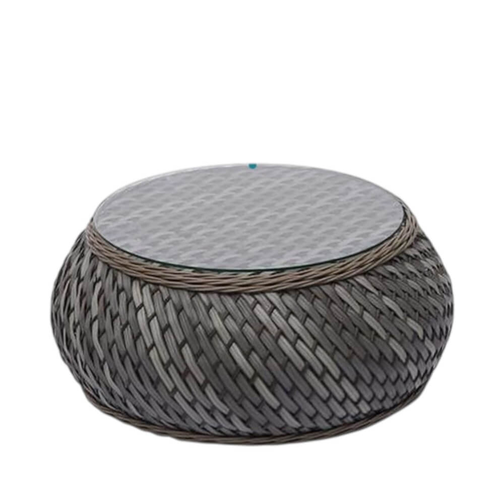 โต๊ะกลางกลม หวายเทียม BUNISE รุ่น P3403 ขนาด 98×98×33 ซม. สีน้ำตาล_9