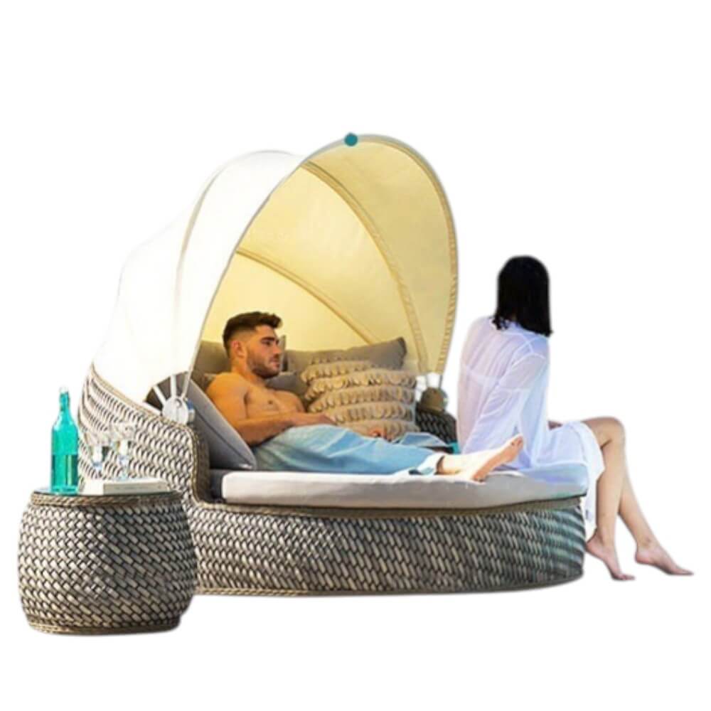 เตียงพักผ่อน BUNISE รุ่น P3403 ขนาด 70&times;70&times;70 ซม. สีน้ำตาล