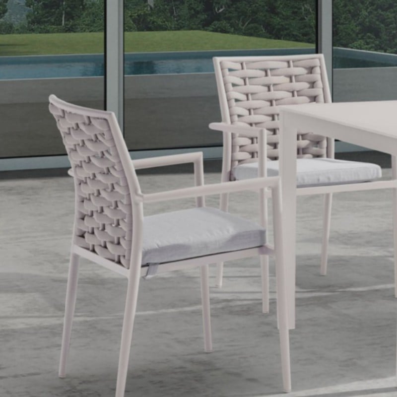 เก้าอี้สนาม BUNISE รุ่น PALMIRA ขนาด 55×58×85 ซม. สีเทา_6
