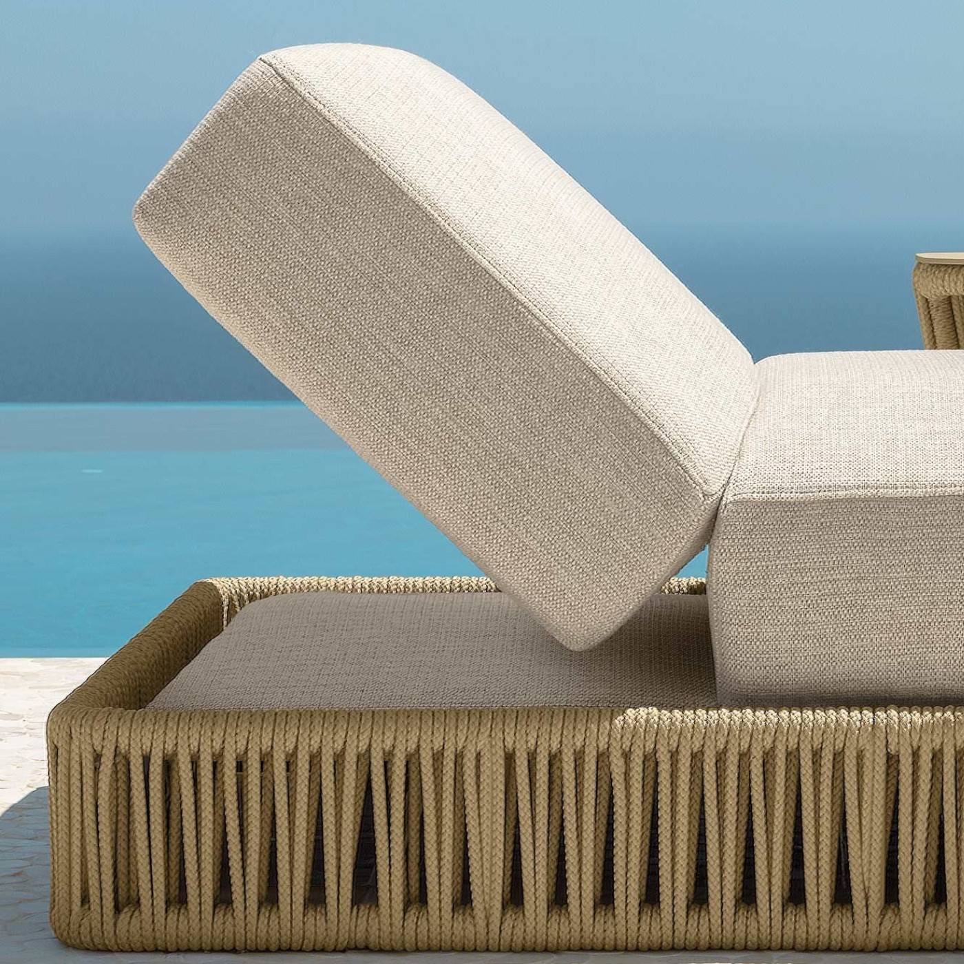 เตียงริมสระ หวายPE BUNISE รุ่น RAVELLO ขนาด 200×90×36 ซม. สีแอปริคอท_1