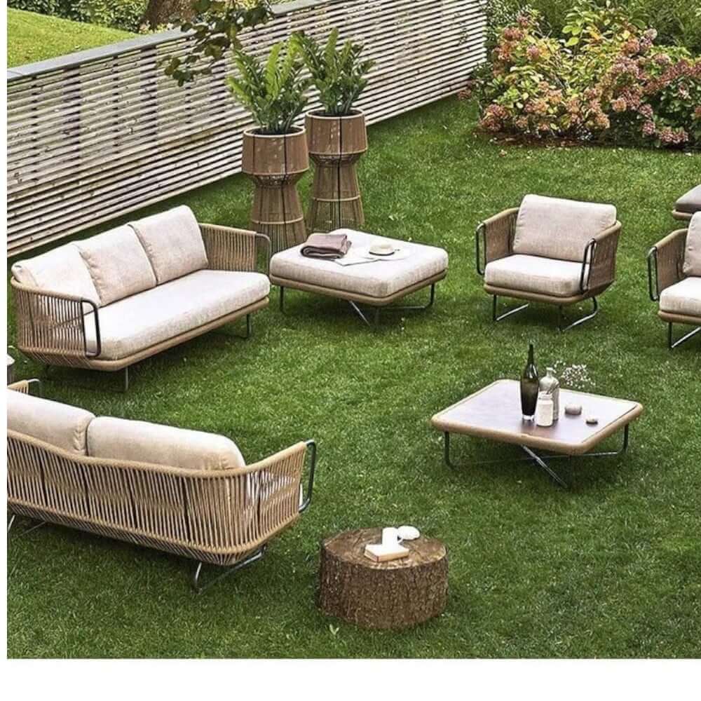 โซฟาสนาม 2 ที่นั่ง BUNISE รุ่น SUNLIT ขนาด 135×75×75 ซม. สี APRICOT_7