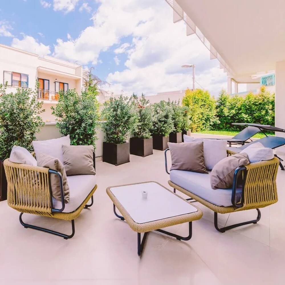 โซฟาสนาม 1 ที่นั่ง BUNISE รุ่น SUNLIT ขนาด 75&times;75&times;75 ซม. สี APRICOT