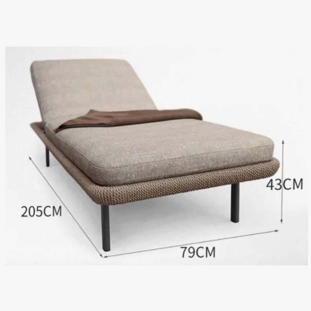 เตียงริมสระ BUNISE รุ่น SUNLIT ขนาด 205&times;79&times;43 ซม. สี APRICOT