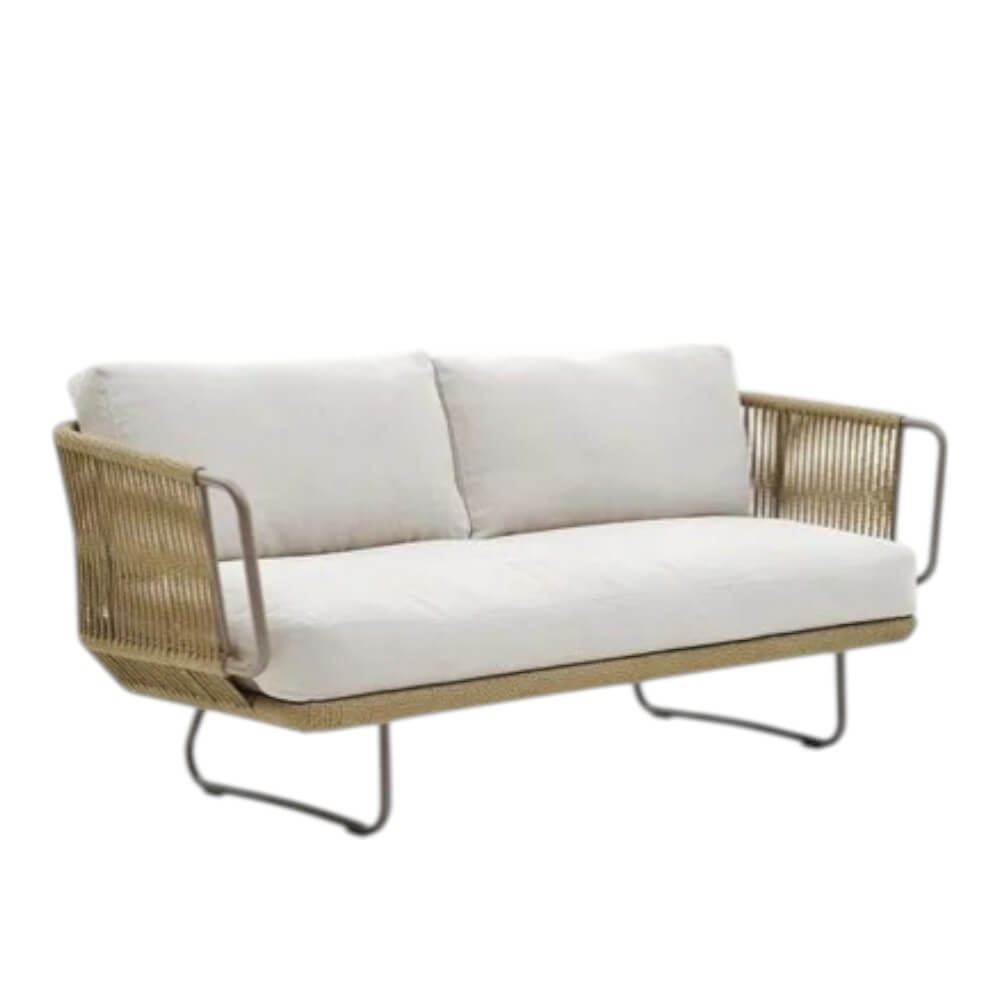 โซฟาสนาม 2 ที่นั่ง BUNISE รุ่น SUNLIT ขนาด 135×75×75 ซม. สี APRICOT_0
