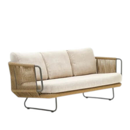 โซฟาสนาม 3 ที่นั่ง BUNISE รุ่น SUNLIT ขนาด 195×75×75 ซม. สี APRICOT_0