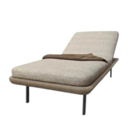 เตียงริมสระ BUNISE รุ่น SUNLIT ขนาด 205&times;79&times;43 ซม. สี APRICOT