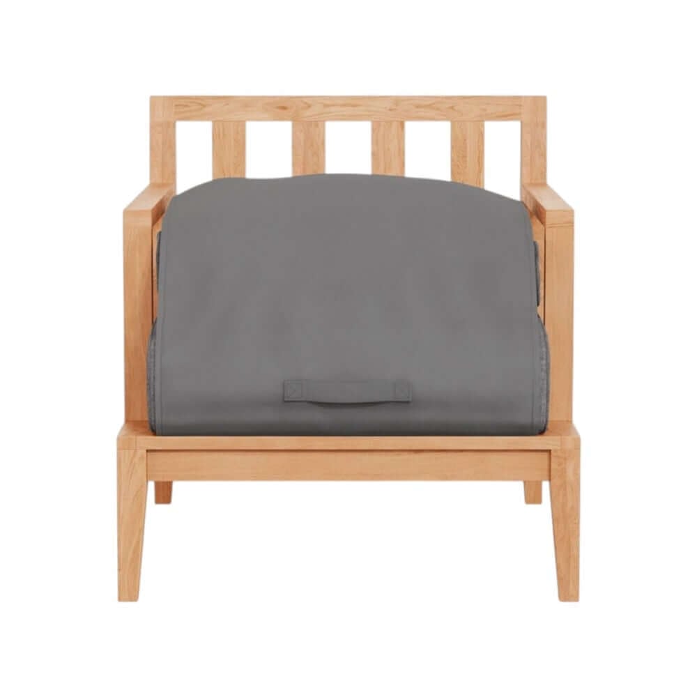 โซฟาสนาม 1 ที่นั่ง BUNISE รุ่น OT08 ขนาด 71&times;87&times;74 ซม. สีเทาหินกรวด