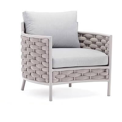 โซฟาสนาม 1 ที่นั่ง BUNISE รุ่น P56 ขนาด 86×83×83 ซม. สีเทา_0