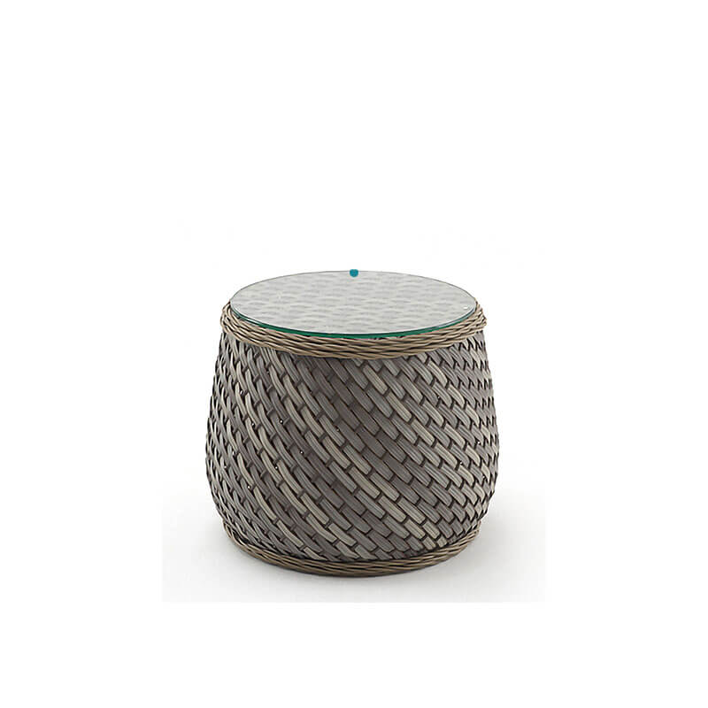 โต๊ะข้างหวายเทียม BUNISE รุ่น P3403 ขนาด 50×50×50 ซม. สีน้ำตาล_4