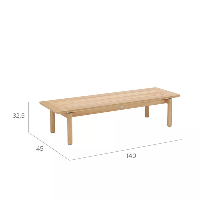 โต๊ะไม้สัก BUNISE รุ่น CASSIS ขนาด 140&times;45&times;32.5 ซม. สีไม้