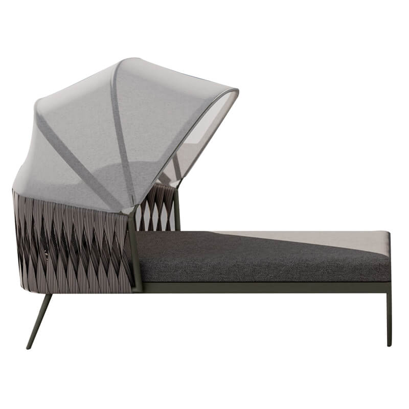 เตียงริมสระ BUNISE รุ่น CASCADE ขนาด 180&times;75&times;140 ซม. สีเทา