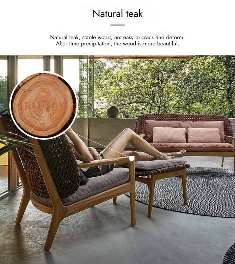 โซฟาสนาม 2 ที่นั่ง BUNISE รุ่น P56 ขนาด P44 ขนาด 150×75×82 ซม สีน้ำตาล_1