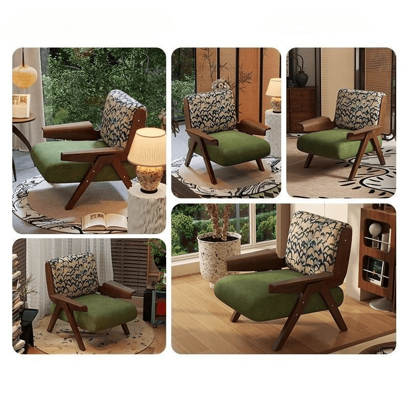 เก้าอี้พักผ่อน ไม้ยางพารา BUNISE รุ่น ZEBRA สไตล์ฝรั่งเศส ขนาด 86×77×78 ซม. สีวอลนัท_4