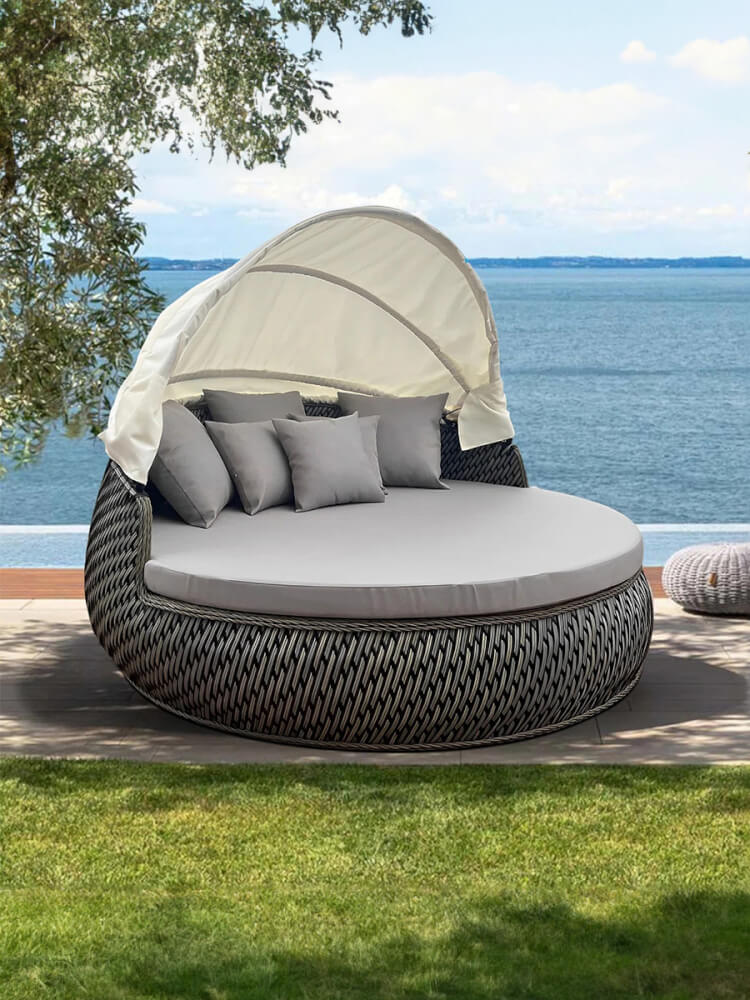 เตียงพักผ่อน BUNISE รุ่น P3403 ขนาด 70&times;70&times;70 ซม. สีน้ำตาล