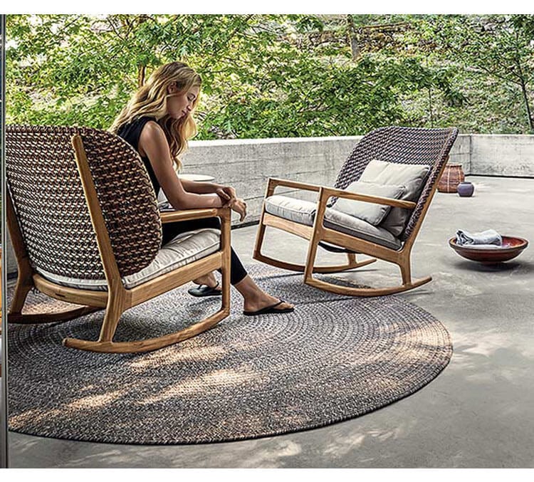 เก้าอี้พักผ่อน BUNISE รุ่น P44 ROCKING ขนาด 80×75×90 ซม. สีน้ำตาล_2