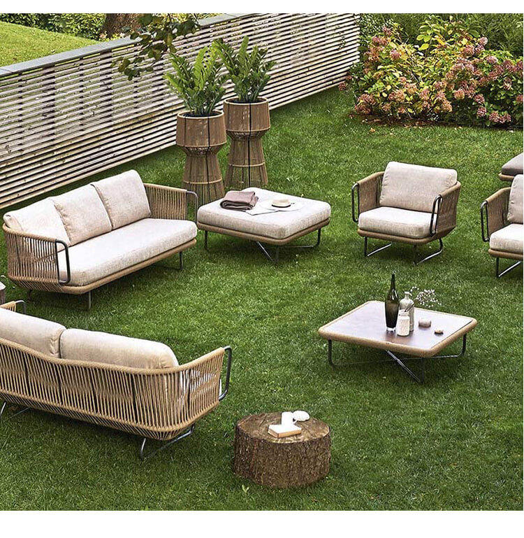 โซฟาสนาม 3 ที่นั่ง BUNISE รุ่น SUNLIT ขนาด 195&times;75&times;75 ซม. สี APRICOT