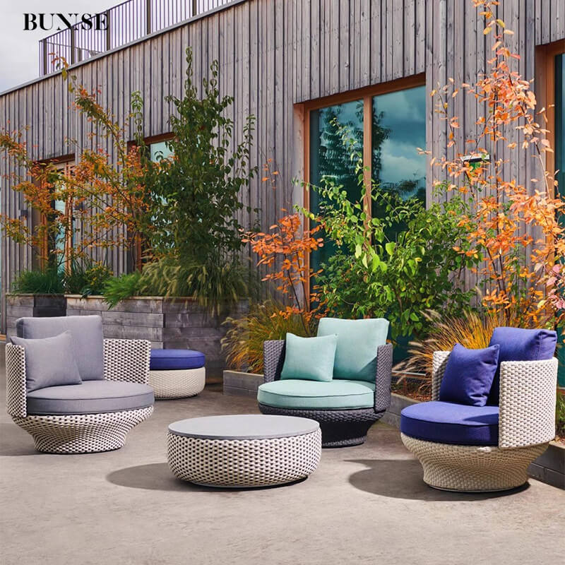โซฟาสนาม 3 ที่นั่ง BUNISE รุ่น P66 ขนาด 185&times;80&times;77 ซม. สีเทา
