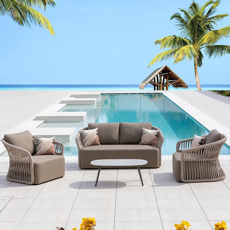 ชุดโซฟาสนาม 4 ที่นั่ง BUNISE รุ่น LAGUNA ขนาด 150×90×75 ซม. สีแอปริคอต_5