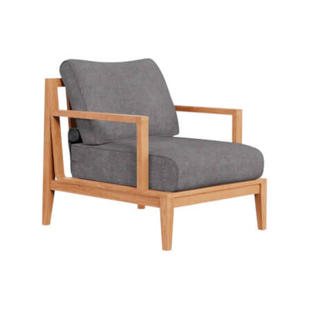 โซฟาสนาม 1 ที่นั่ง BUNISE รุ่น OT08 ขนาด 71×87×74 ซม. สีเทาหินกรวด_4