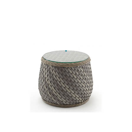 โต๊ะข้างหวายเทียม BUNISE รุ่น P3403 ขนาด 50×50×50 ซม. สีน้ำตาล_0