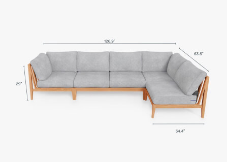 โซฟาสนาม 6 ที่นั่ง ตัว L BUNISE รุ่น OT02 ขนาด 322×163×74 ซม. สีเทาหมอก_1