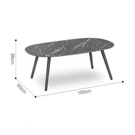 โต๊ะกลาง BUNISE รุ่น LAGUNA ขนาด 100×60×30 ซม. สีดำ_1