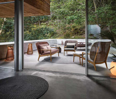 เก้าอี้สนาม BUNISE รุ่น MARAIS ขนาด 75×75×82 ซม. สีน้ำตาล (พนักพิงเตี้ย)_4