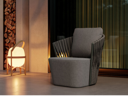 โซฟา 1 ที่นั่ง รุ่น CASCADE ขนาด 85×85×82 ซม. สีเทา_4