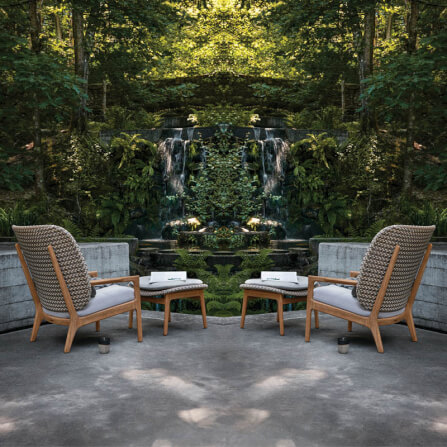 เก้าอี้สนาม BUNISE รุ่น MARAIS ขนาด 75×75×82 ซม. สีน้ำตาล (พนักพิงเตี้ย)_5