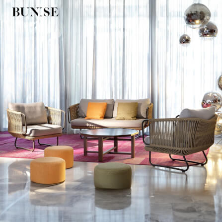 โซฟาสนาม 1 ที่นั่ง BUNISE รุ่น SUNLIT ขนาด 75×75×75 ซม. สี APRICOT_10