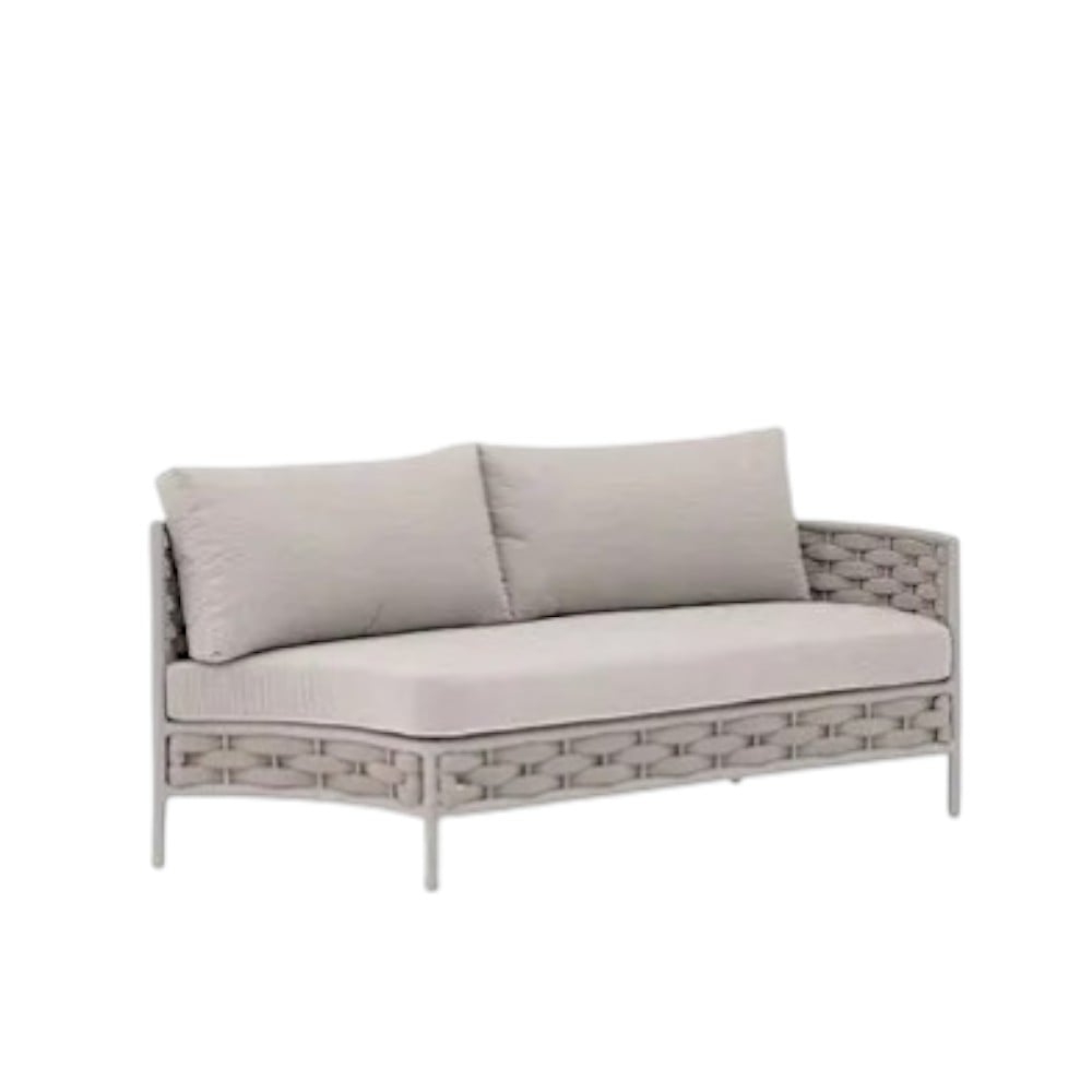 โซฟาเข้ามุมซ้าย อะลูมิเนียม BUNISE รุ่น PALMIRA  ขนาด 180&times;83&times;83 ซม. สีเทา