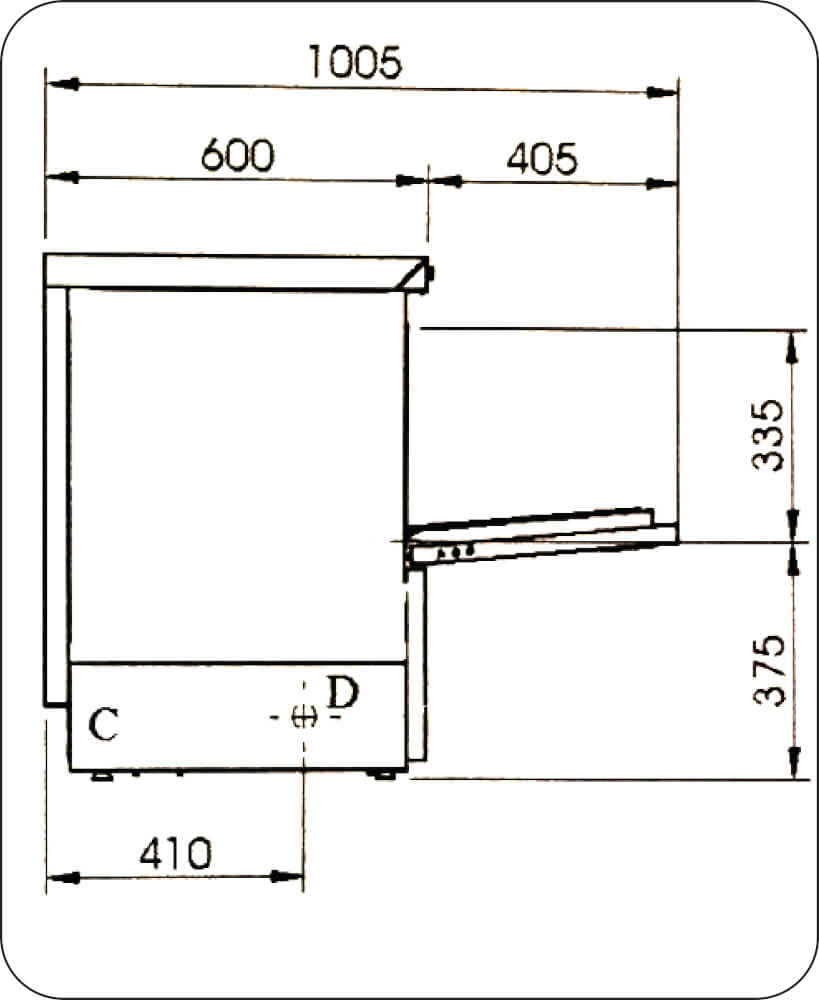เครื่องล้างจานขนาดเล็ก ATA SRL รุ่น ATA-B31