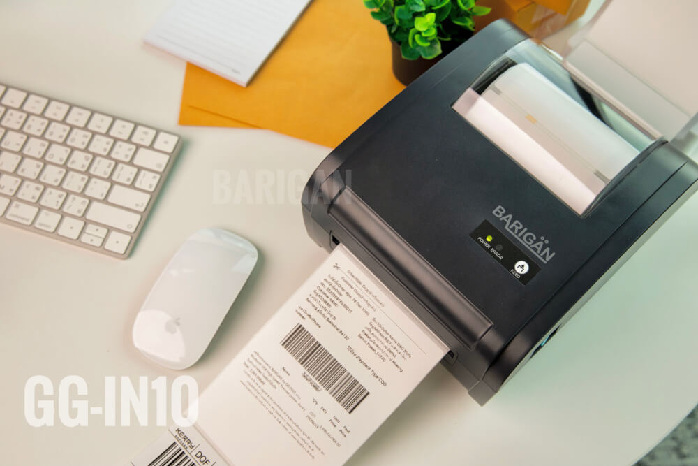 เครื่องพิมพ์ฉลากบาร์โค้ด BARIGAN รุ่น GG-IN10 THERMAL PRINTER ไม่ใช้หมึก USB+BLUETOOTH_4