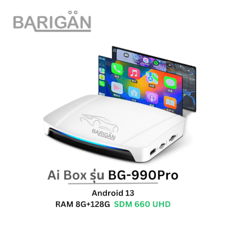 กล่องแอนดรอยด์ ในรถยนต์ BARIGAN รุ่น BG-990PRO CARPLAY AI BOX_1