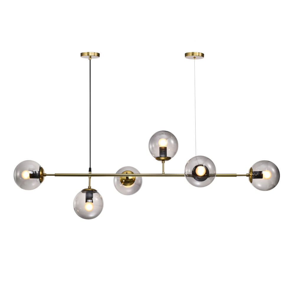 ไฟช่อ CANDLELIGHT PN-14001 สีชุบและอบเงา 6หัว