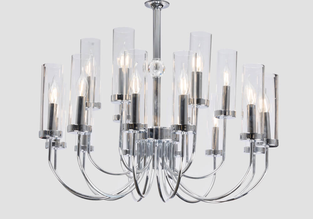 ไฟช่อ CANDLELIGHT MC-13001 สีชุบและอบเงา 20หัว