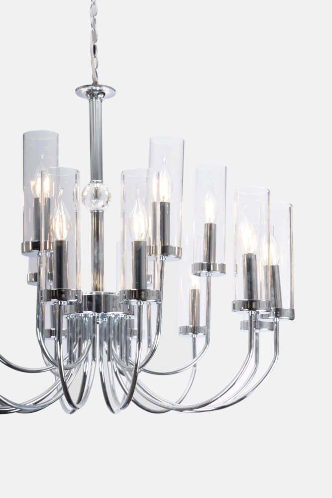 ไฟช่อ CANDLELIGHT MC-13001 สีชุบและอบเงา 20หัว