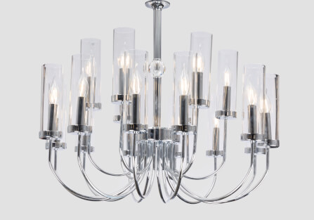 ไฟช่อ CANDLELIGHT MC-13001 สีชุบและอบเงา 20หัว_1