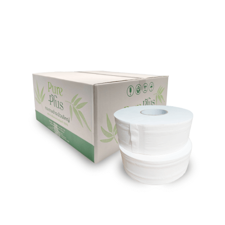กระดาษชำระ PEERAPAT PUREPLUS 300 เมตร 12 แพ็ก_1